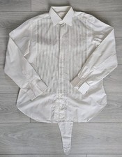 Brioni Luxury Tailoring White Dress Shirt made in Italy  Size 41/16