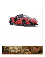 Sleek Red Sports Car Wall Art