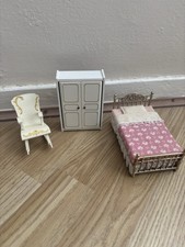 Lundby Vintage Dolls House Bedroom Set