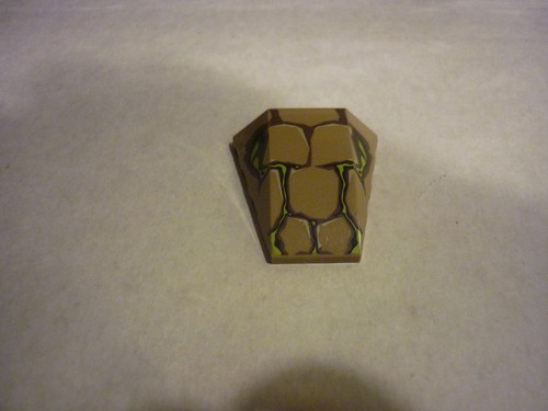 Lego dark tan wedge 4x4 - 4x4, no