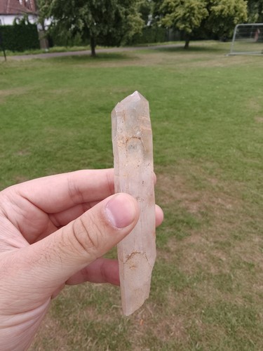 Lemurian seed quartz point - quartz,