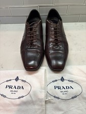 Prada Leather Lace Up shoes US