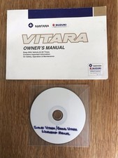 SUZUKI VITARA  OWNERS MANUAL - HANDBOOK/WORKSHOP  MANUAL CD