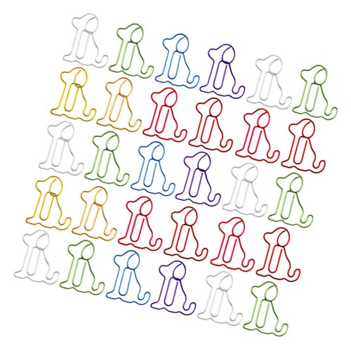 Pcs dog shaped paper clips - 30,