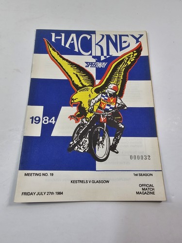 Hackney speedway programme - speedway,
