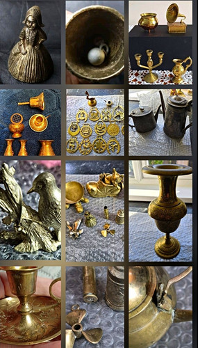 Vintage brass metalware - 30+,