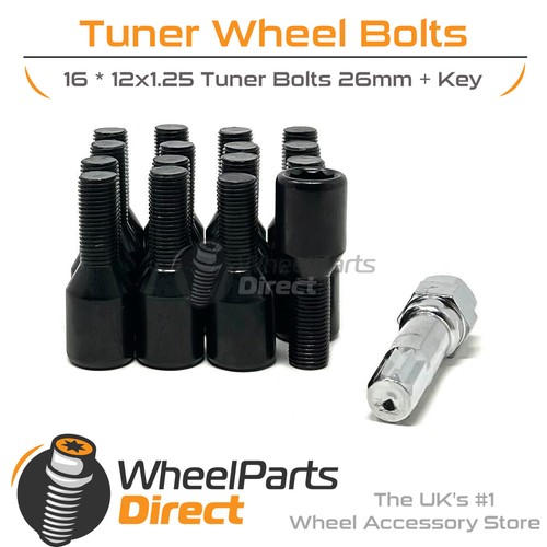 Wheel bolts tuner black - (16),