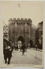 RPPC Southampton THE BARGATE (North) Street View Kingsway Real Photo S.15018