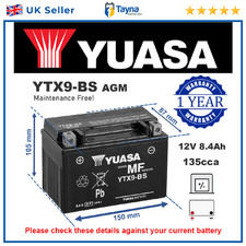 Genuine Yuasa YTX9-BS High