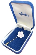 Beautiful Aynsley pink flower Pin Brooch , wedding, special occasion Romantic