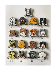 Dog Breed Lab Pug Frenchie Dachshund Collie Spaniel GSD Shoe Charm Croc Jibbitz
