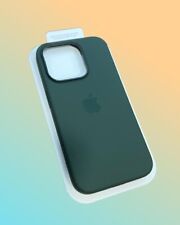 Genuine Magsafe Silicone Case Cover Official Apple iPhone 15 Pro Max Cypress Gre