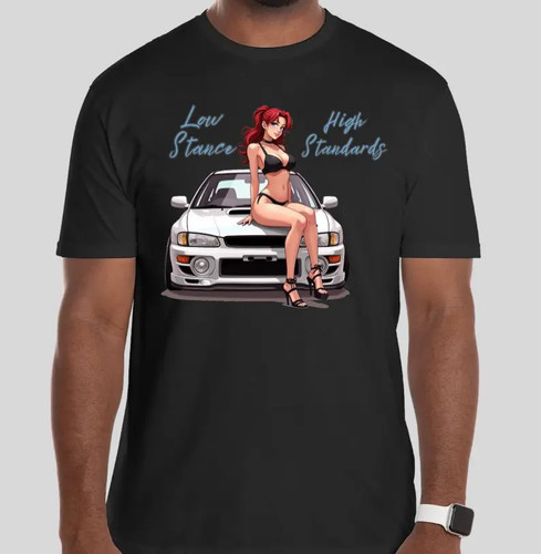 Jdm subaru gc8 - t-shirt:, anime