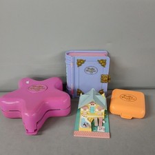 Bluebird Polly Pocket Toy Bundle 4x Compacts 1x Figure Vintage 1990s -CP