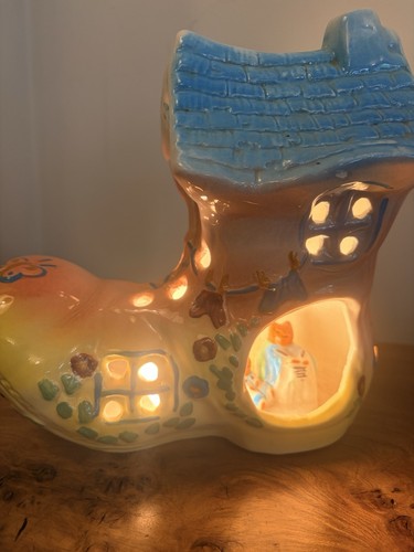 Vintage nursery pottery - vintage, boot
