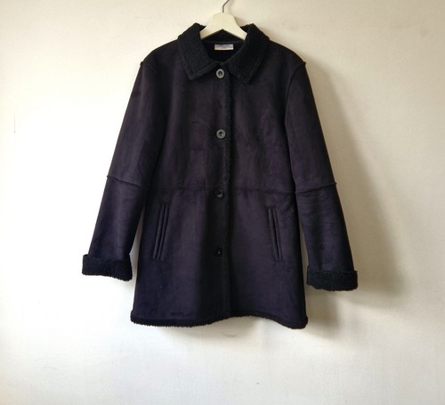 Faux suede jacket womens 12 - suede, 10-12