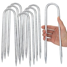 4-20x U-Shaped Rebar Stakes