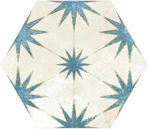 Soleil blue hexagon tiles - soleil, |