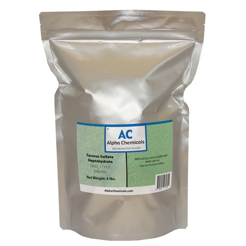 Pounds ferrous sulfate - pounds,