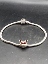 7 Inch Chamilia Charm Bracelet With Disney Charm 925 Silver Minnie Cupcake