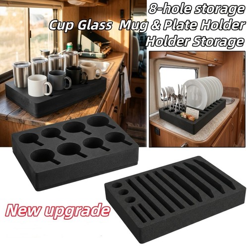 Foam cup black plate holder - foam,
