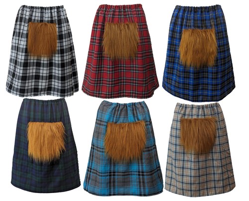Adults tartan kilt with - adults,