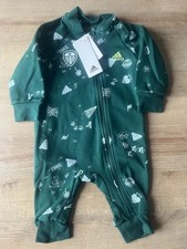 Leeds United Adidas baby grow all in one Size 6-9 Months