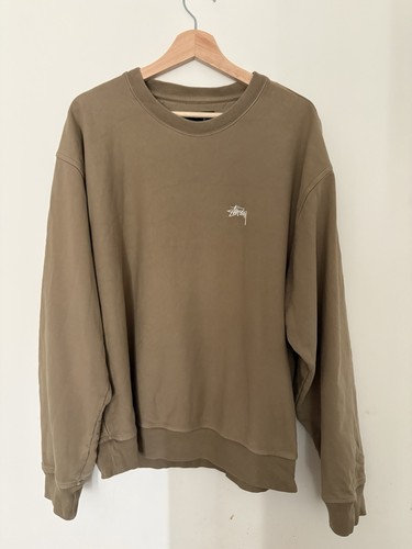 Stussy sweatshirt beige large - stussy,
