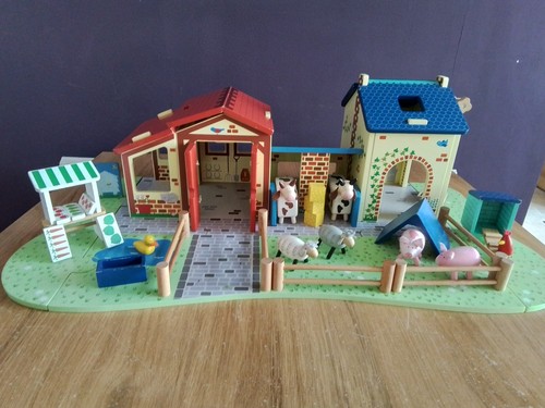 Wooden farm set - set,, little