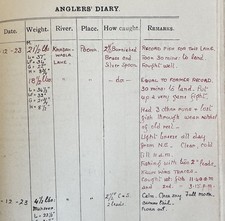 Unique Mahseer catch records 1920s India Poona, in Lacy Anglers' Handbook 1905