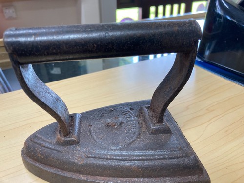 Antique metal flat iron - flat,