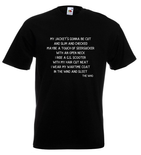 The who quadrophenia shirt - t,