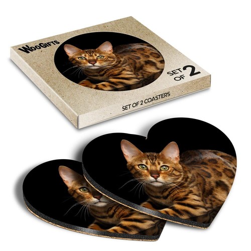 Heart mdf coaster spotted - mdf,