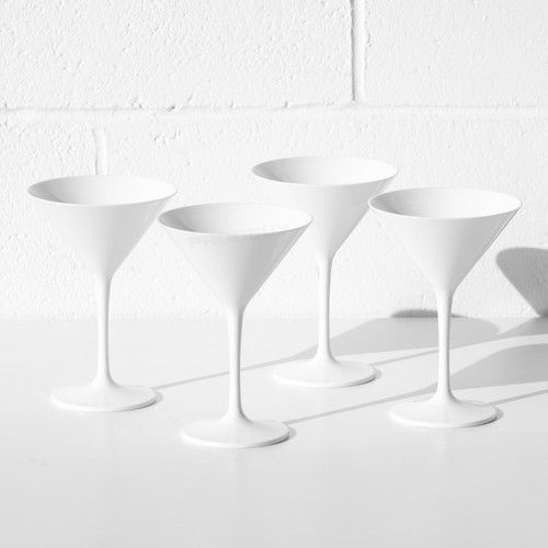 Set white plastic - set, of
