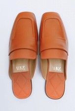 New ZARA Orange Slippers MULES