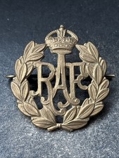RAF Royal Air Force, Genuine British Cap Badge. WW2.