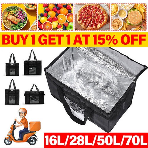 Thermal food delivery bag blue - delivery,