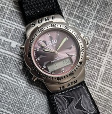 Mens Rio Surf Vintage Diver Style Chronograph Alarm Watch