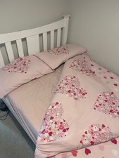 Love Hearts Bedroom Set - Duvet Cover, Curtains, Lampshade - Girls Pink