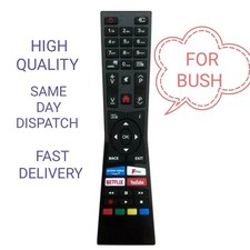 NEW REPLACEMENT REMOTE CONTROL FOR BUSH SMART TV MODEL: DLED39HDS. DLED43FHDSB