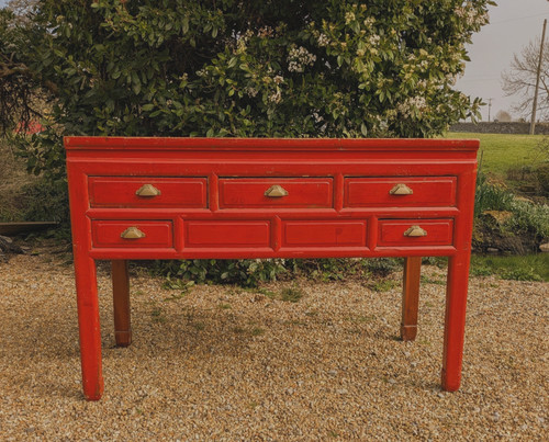 Antique chinese cabinet red - antique,
