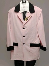 Mens Pale Pink Teddy Boy Drape