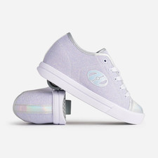 Heelys Classic Em Skate Shoes - Silver/White/Grey - Size UK 2 - SALE WAS £60!