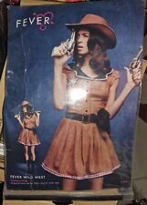 Ladies Sexy Fancy  Fever Wild West COSTUME DRESS ONLY Brown Size Small