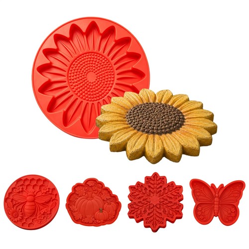 Sunflower stepping stone - stepping, mold