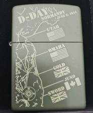 "D-DAY NORMANDY BEACHES" ZIPPO