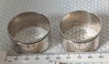 2 x Chrome Napkin Rings