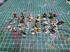 Mixed Job Lot Of Vintage Pre Slotta Fantasy Metal Miniatures Warhammer D&D