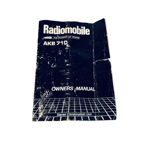 Owners manual radiomobile car - radiomobile,