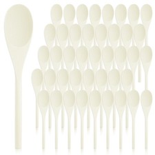 50 Pack Wooden Spoons Bulk, 8